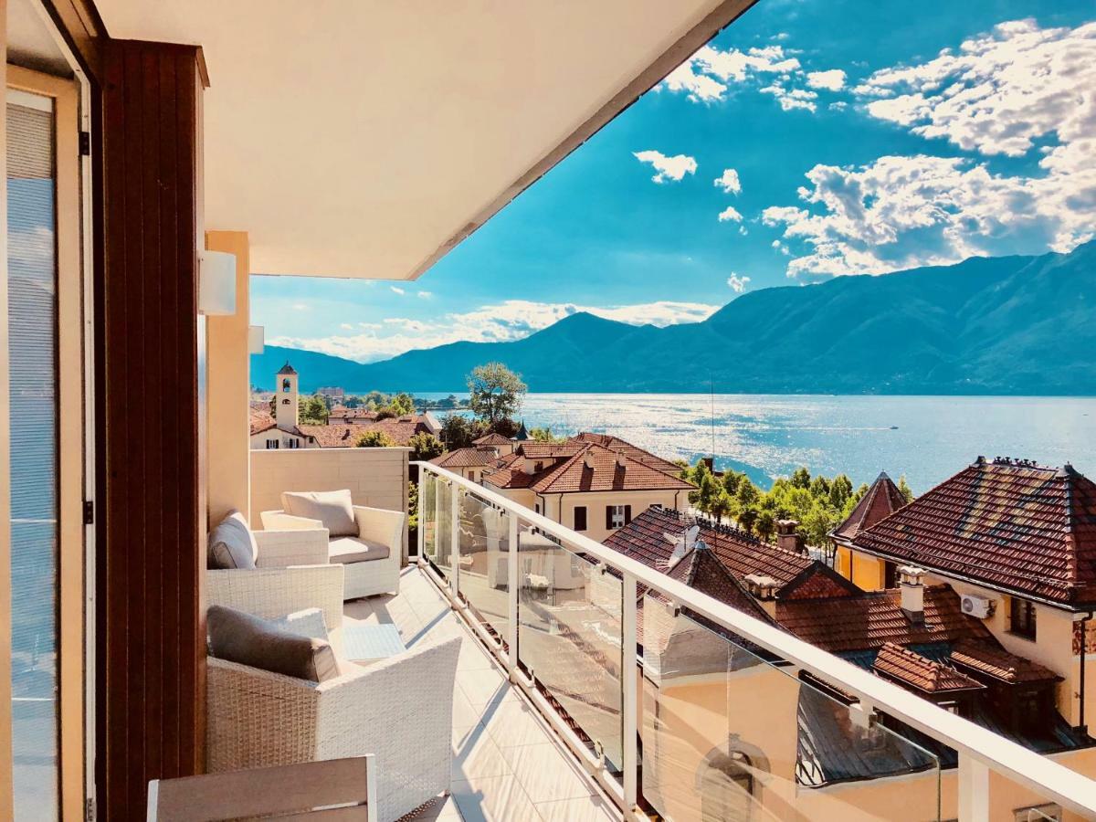 Attico Palazzo Di Vetro Apartment ลุยโน ภายนอก รูปภาพ
